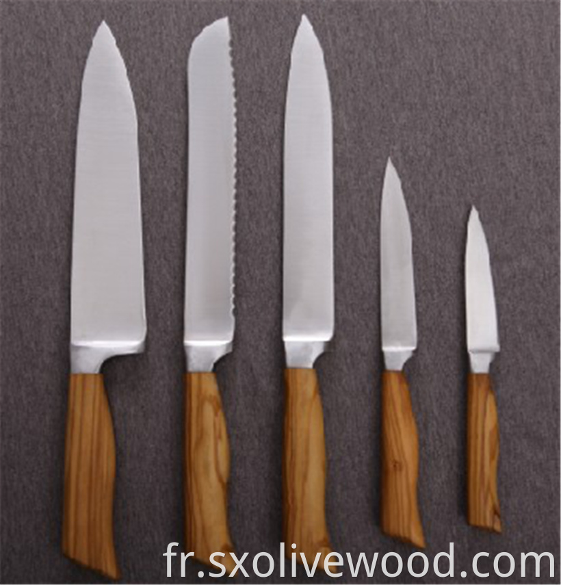 Olive Wood Cheese Knives